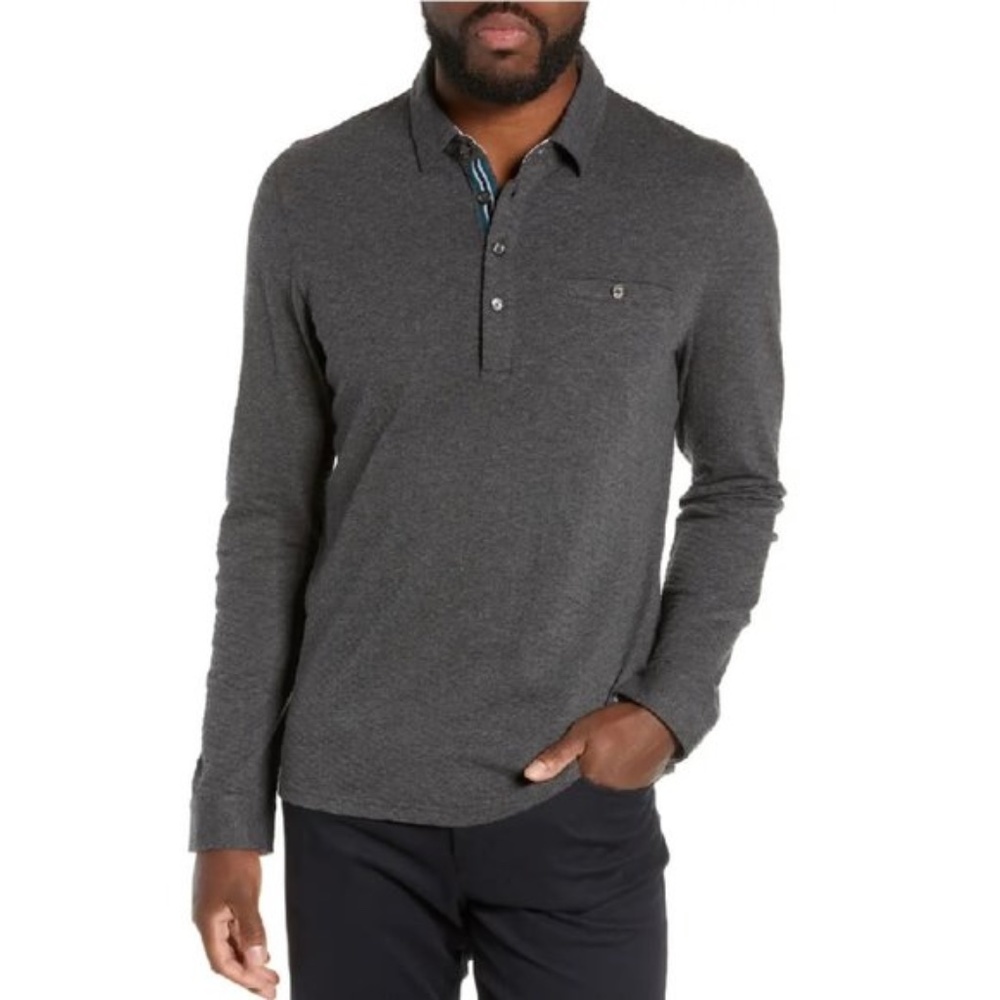 Ted Baker London Fruitpa SlimFit Long Sleeve Polo